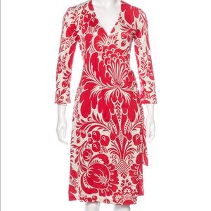 Diane von Furstenberg DVF Wrap Silk Jersey Dress P